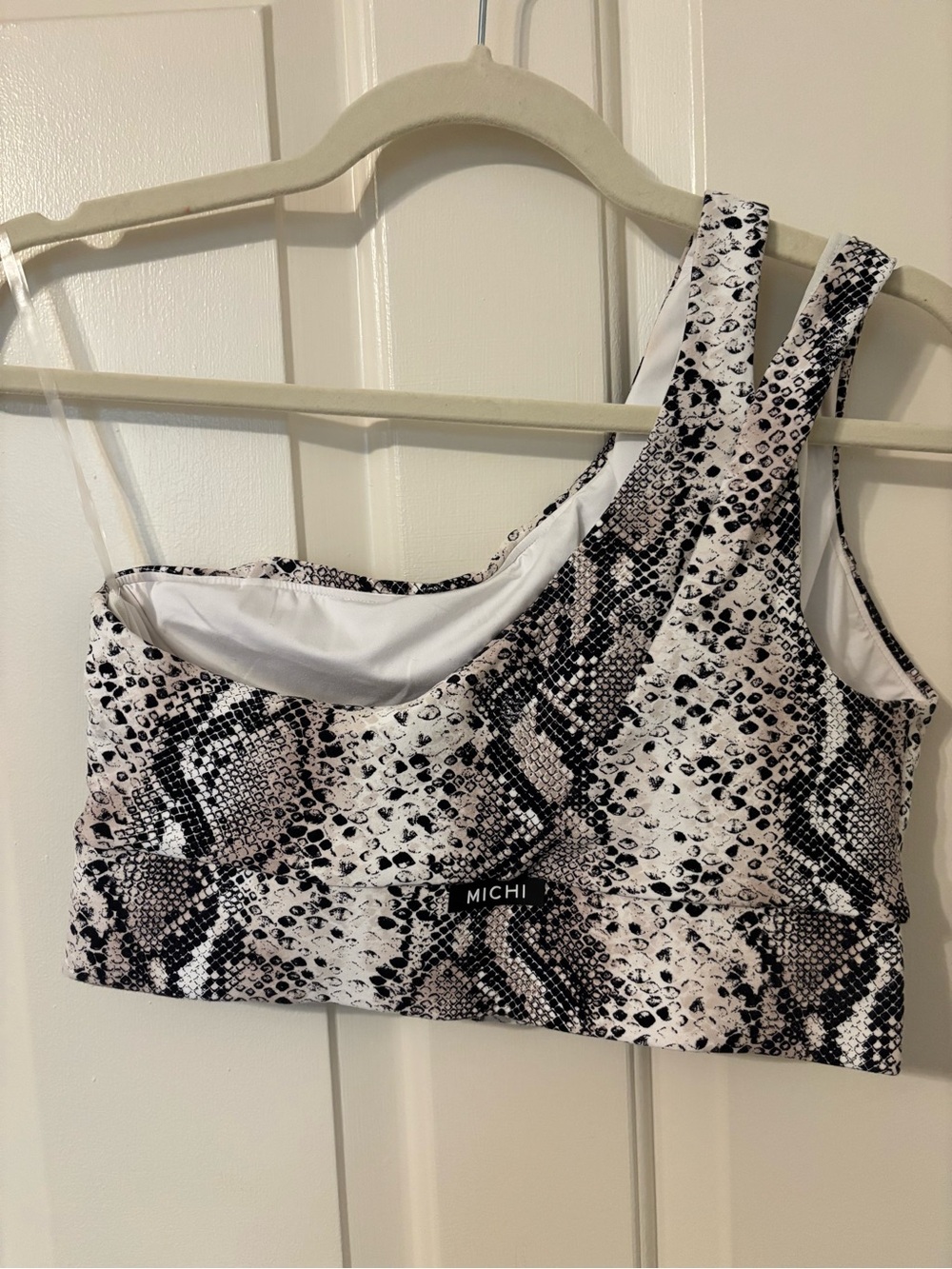 MICHI Snake Print High-Waist Leggings and Crop Sports Bra Set - M/L - Picture 2 of 7